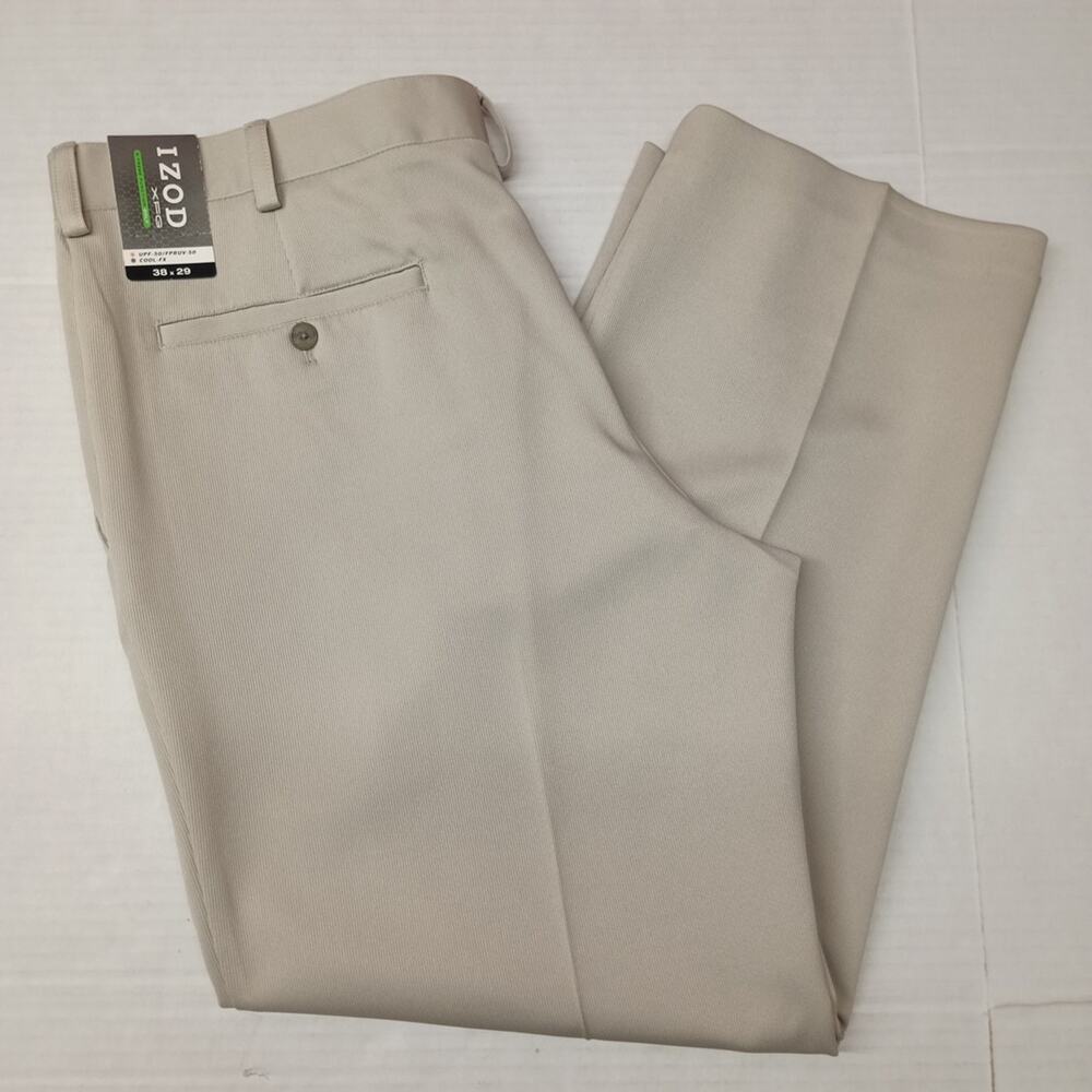 Izod‎ XFG Golf Pants Men's Size 38x29 Gray X-Treme Function UPF-50 Preppy